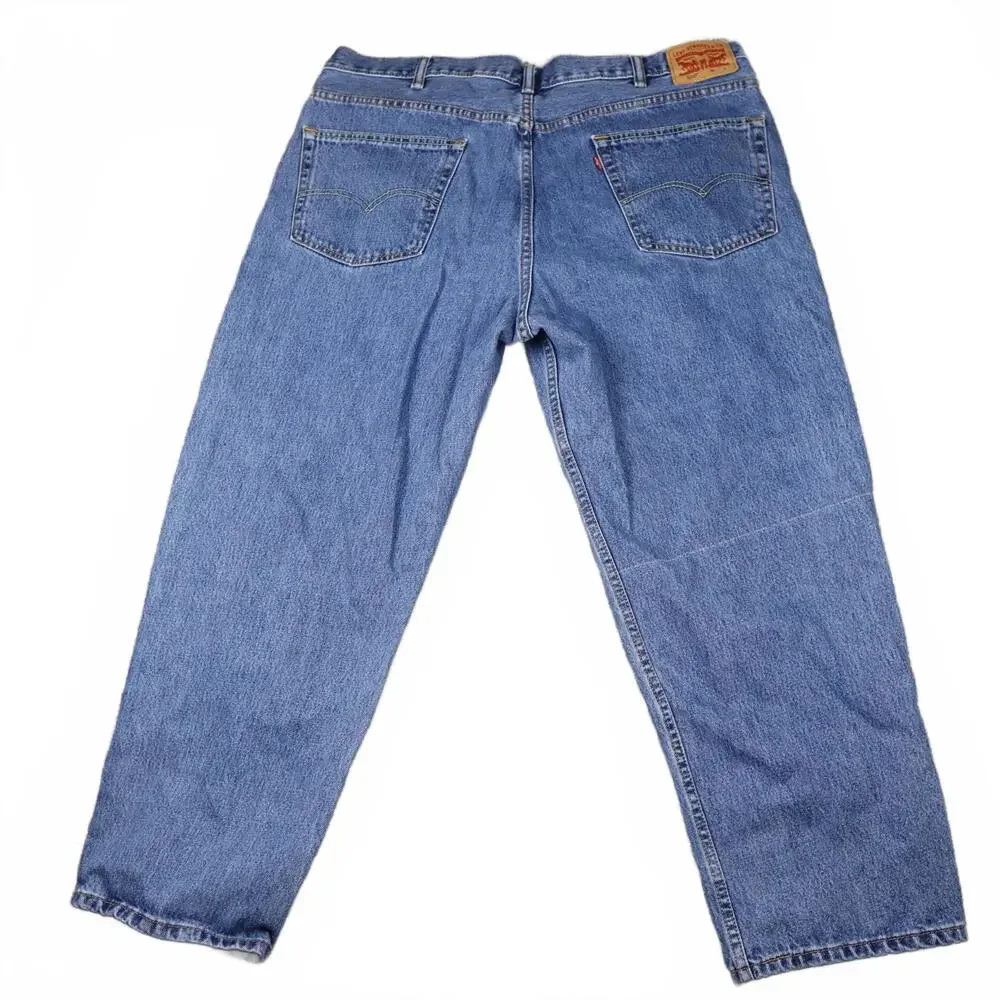 Levi 550 Relaxed Fit Tapered Leg Blue Denim Jeans Mens 40x29 Medium Wash Vintage